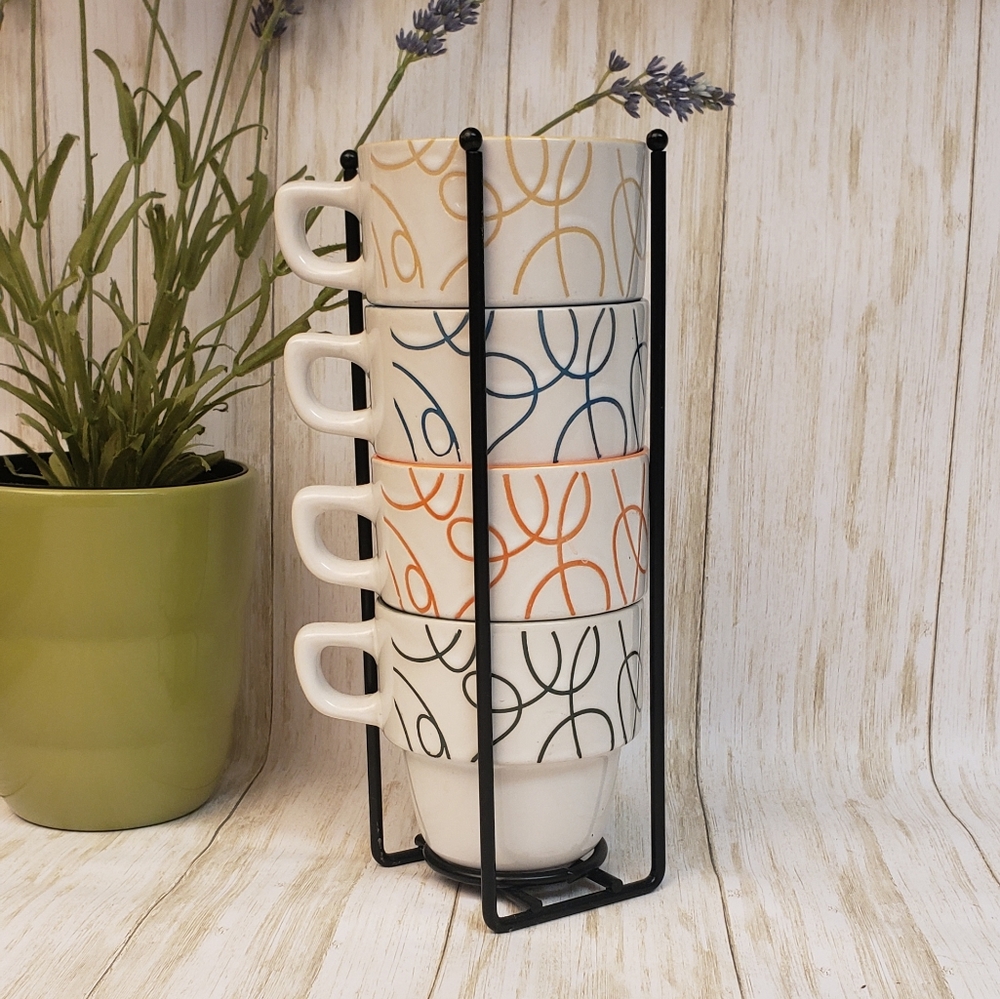 Stackable Tabletops Ceramic Gallery Coffee Mugs